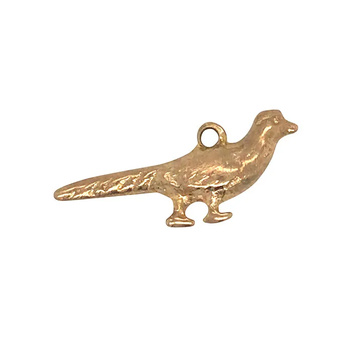 Gold Pheasant Charm