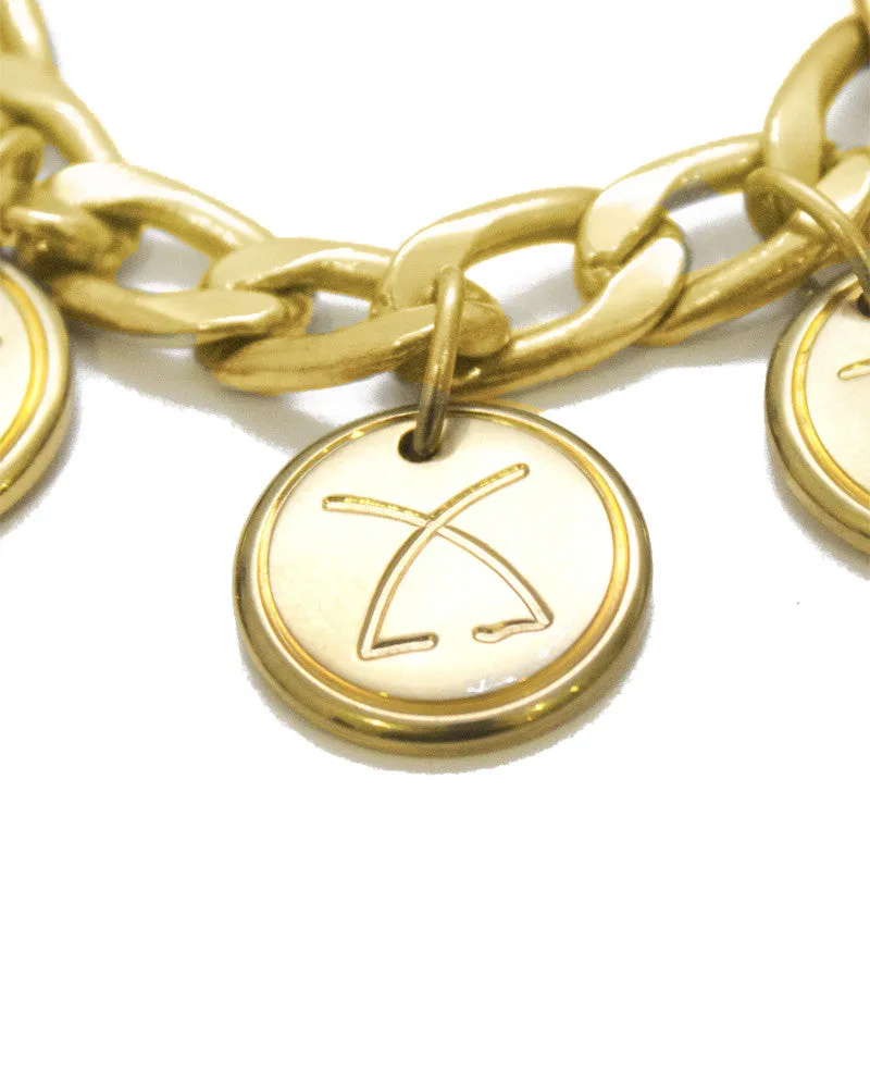 Gold Plated Charm Bracelet