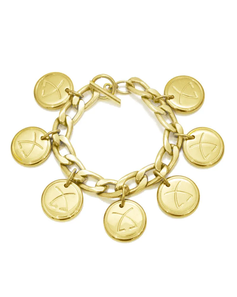 Gold Plated Charm Bracelet