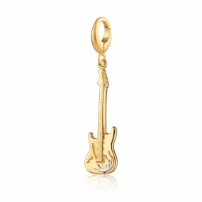 Gold Plated Electric Guitar Charm