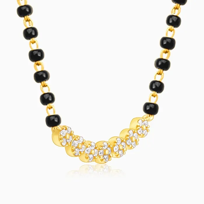 Golden Arc of Flowers Mangalsutra