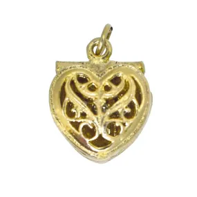 Heart Shaped Ring Box Charm