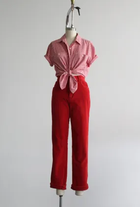 heirloom tomato corduroy trousers