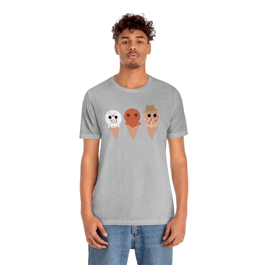 Horror Movie Spooky Ice Cream Tee - Unisex Shirt