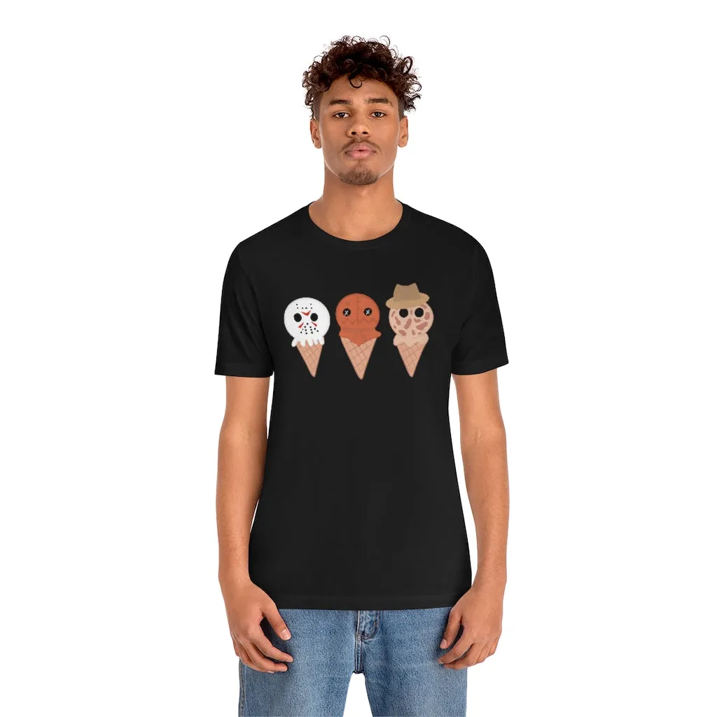 Horror Movie Spooky Ice Cream Tee - Unisex Shirt