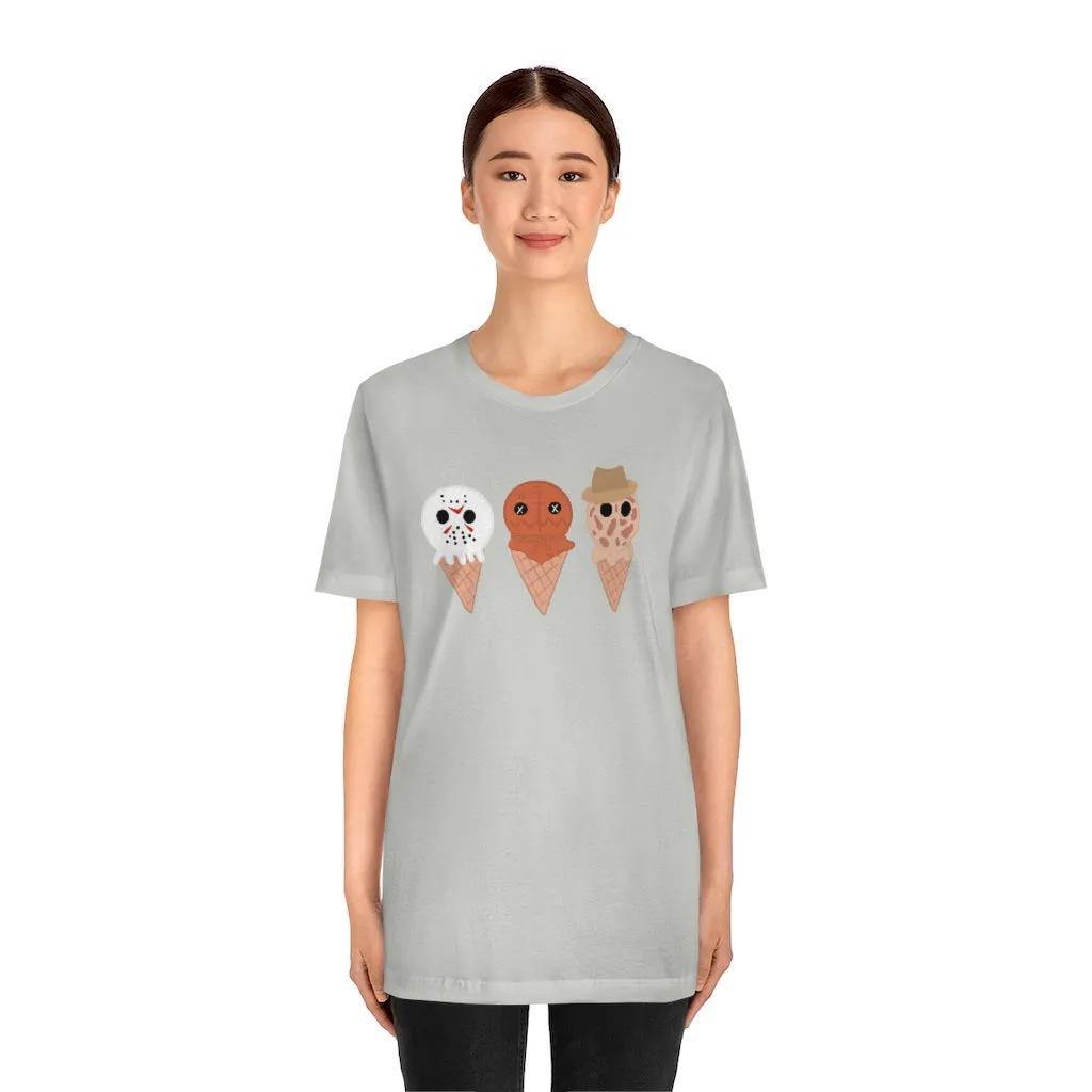 Horror Movie Spooky Ice Cream Tee - Unisex Shirt