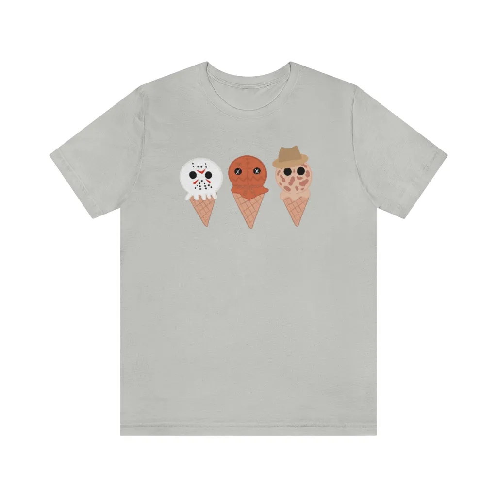 Horror Movie Spooky Ice Cream Tee - Unisex Shirt