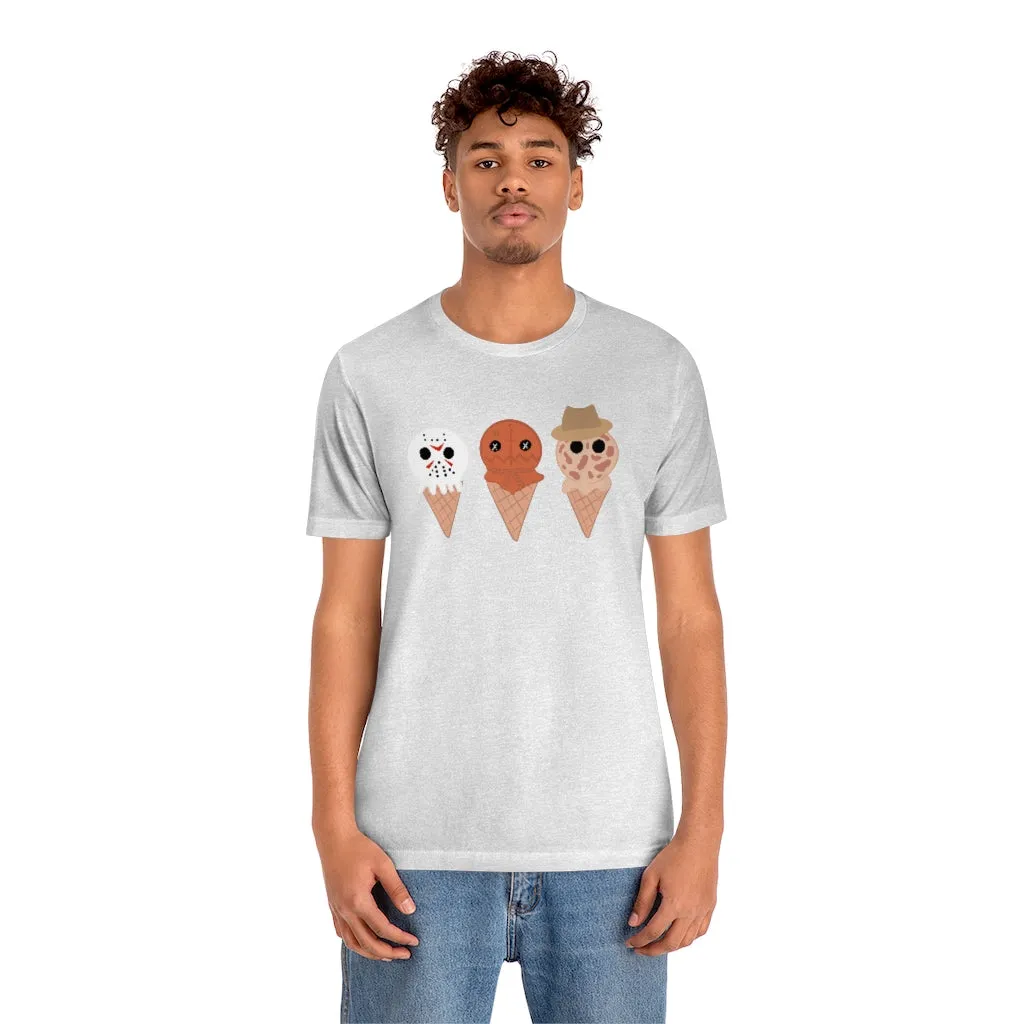 Horror Movie Spooky Ice Cream Tee - Unisex Shirt