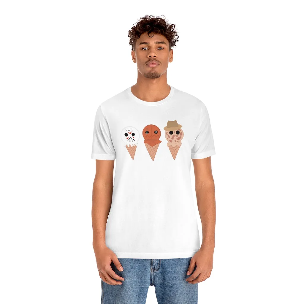 Horror Movie Spooky Ice Cream Tee - Unisex Shirt