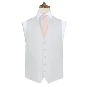 Hyde White Twill Linen Waistcoat