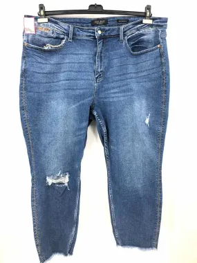 Judy Blue Size 24 Denim Frayed Jeans