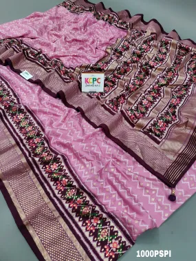 KcPc Latest New Launch Pashmina Cotton Silk Saree With Blouse,SRD Pink