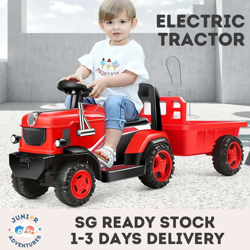 Kids Electric Car Tractor Ride On Car Toy Car With A Bucket Rideable Car