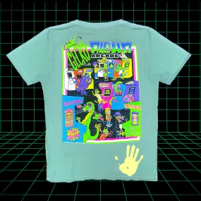 KIDS Green Hyper Aloha Arcade Tee