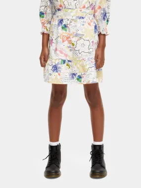 Kids - Printed mini skirt