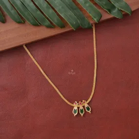 KY101002 - Simple Nagapadam necklace