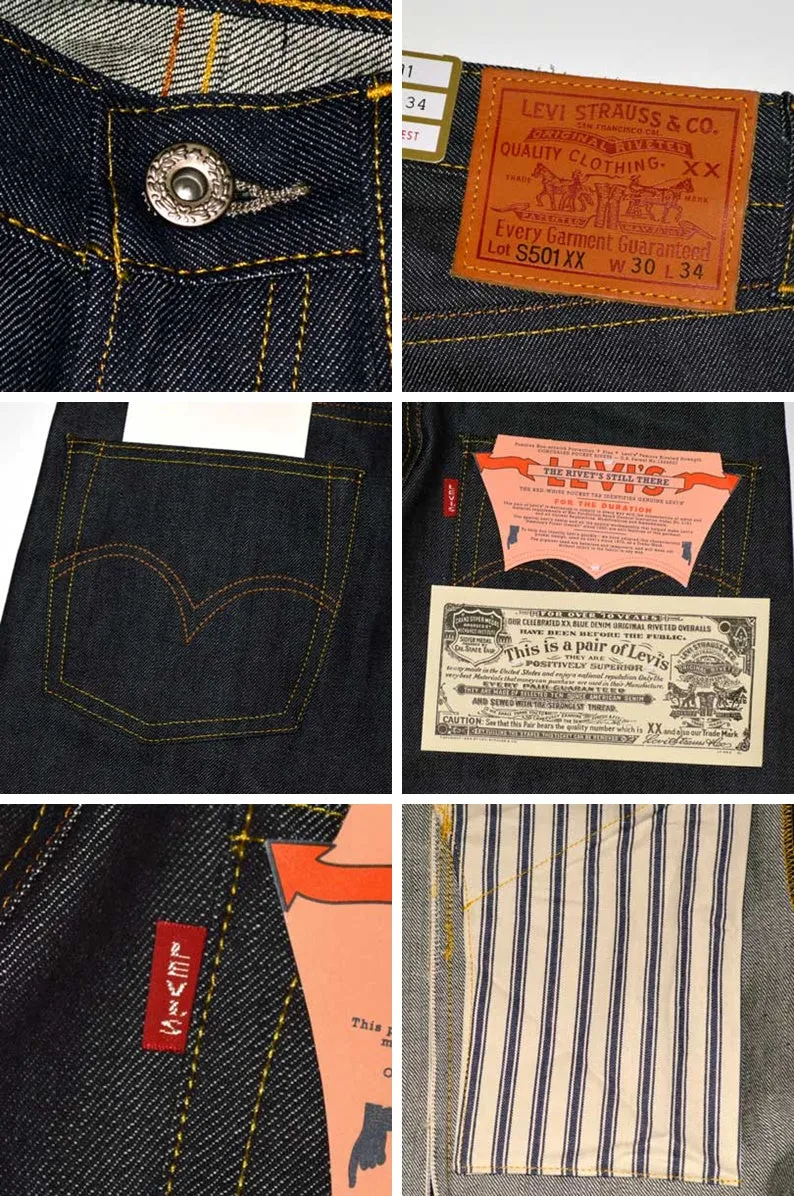 LEVI'S VINTAGE CLOTHING "44501-0088" 501XX 1944 Model 501 JEANS (organic cotton)