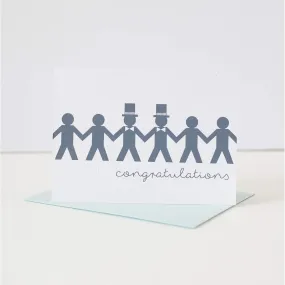 lgbtq wedding congratulations, grooms card, gay wedding card