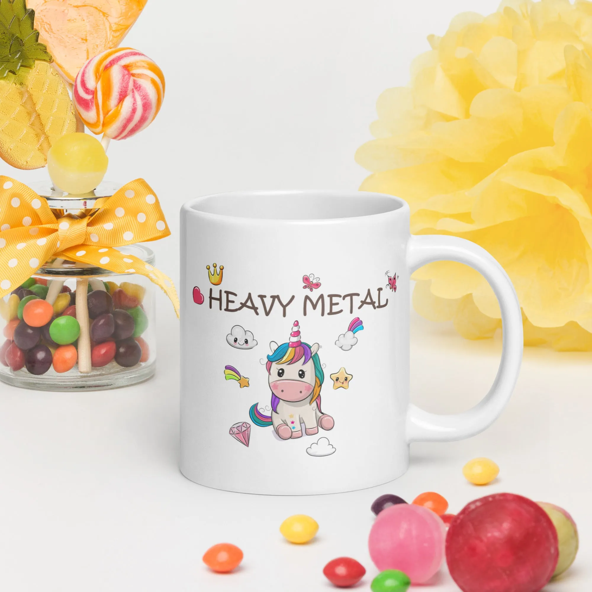 Magical Unicorn Pattern Mug: Start Your Day with Enchantment and Style - White Ceramic Tea Mug