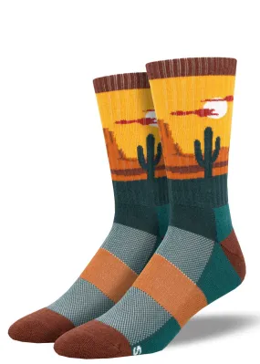 Men's Desert Plains Cushioned Wool Hiking Socks