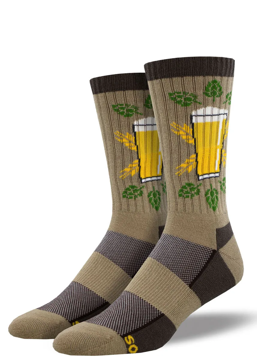 Men's Home Brew Cushioned Wool Hiking Socks