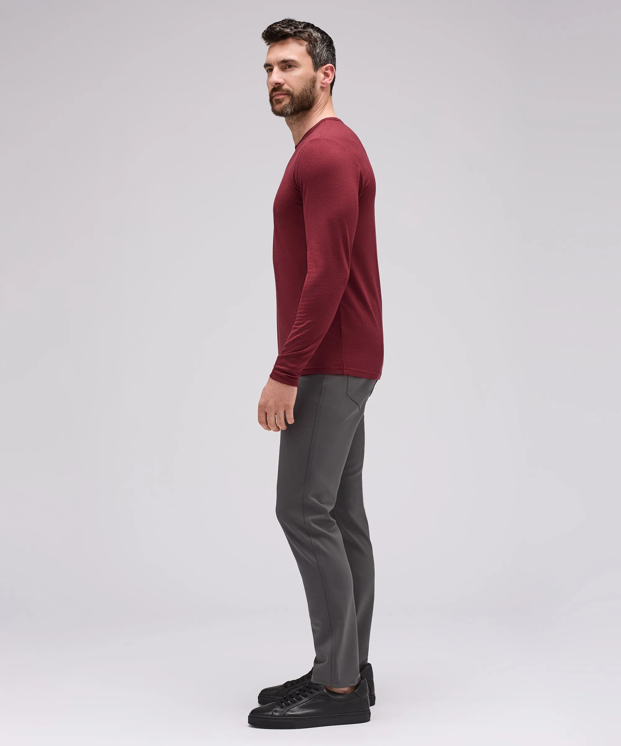 Men's Long Sleeve Merino Crew