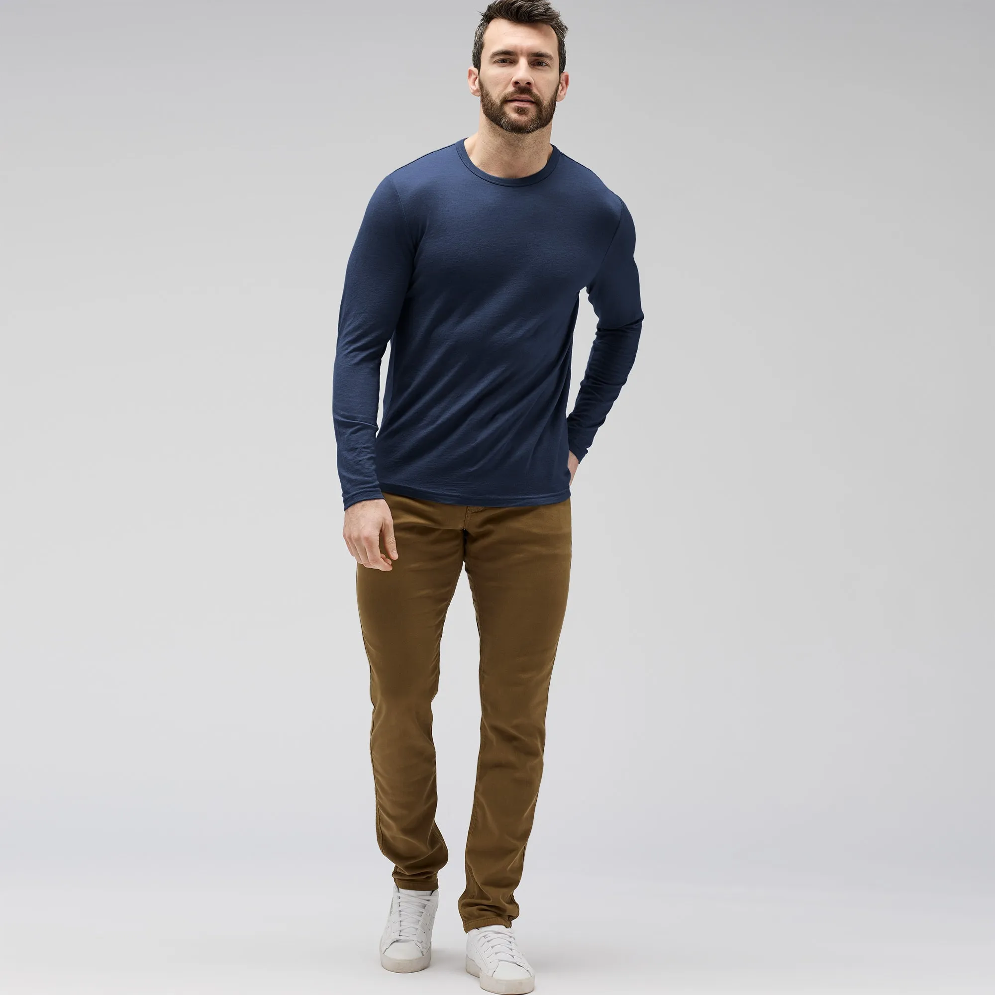 Men's Long Sleeve Merino Crew