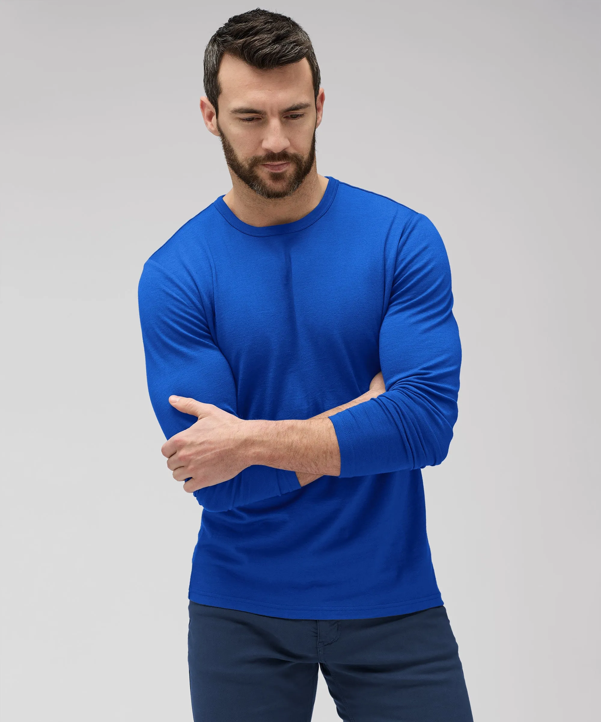 Men's Long Sleeve Merino Crew