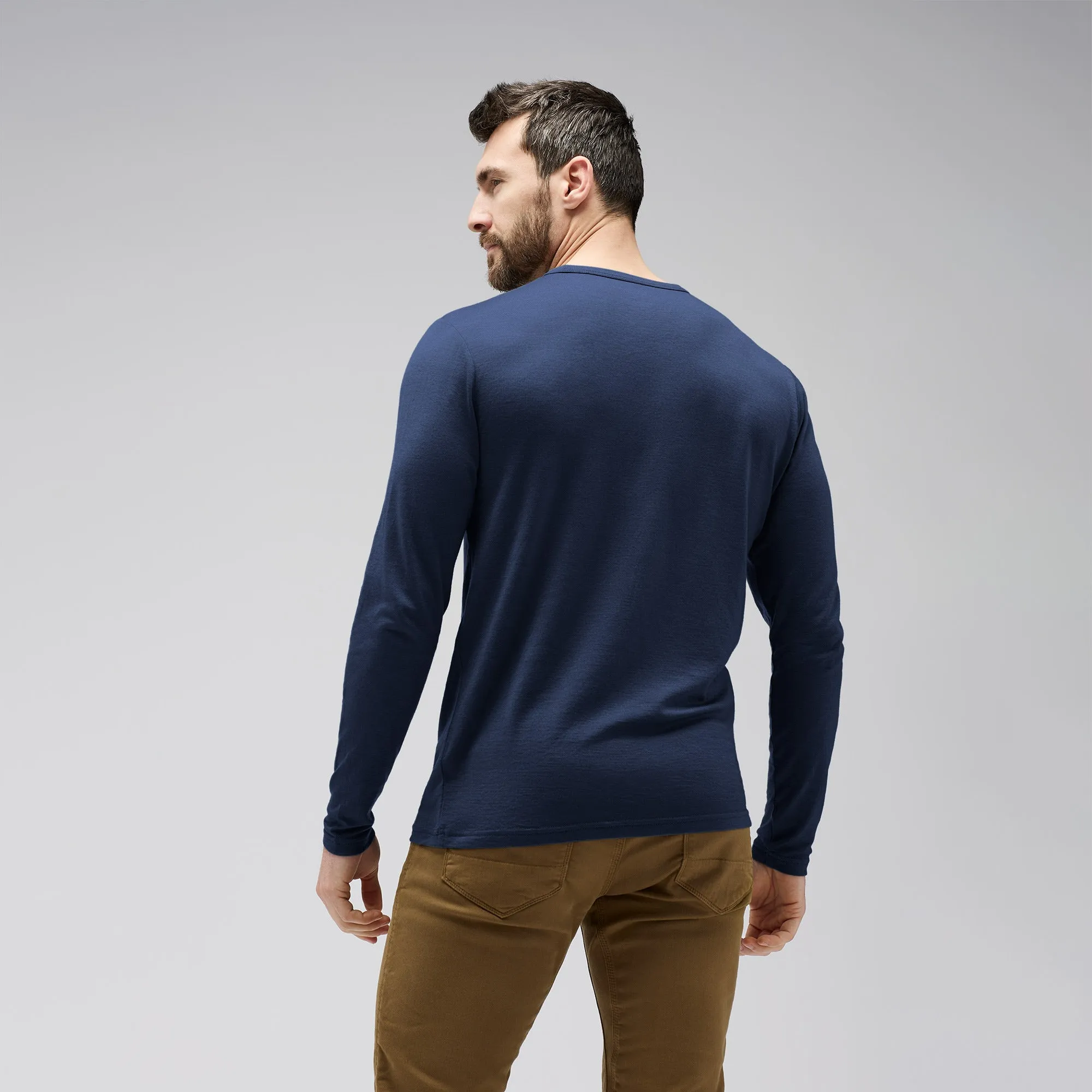 Men's Long Sleeve Merino Crew