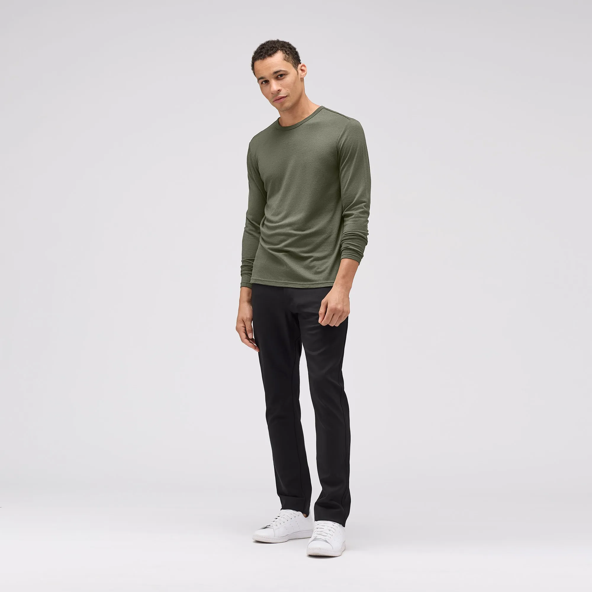 Men's Long Sleeve Merino Crew