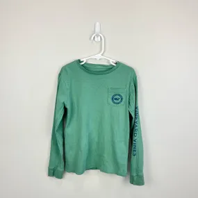 Mini Boden Long Sleeve Green Whale T-Shirt 6