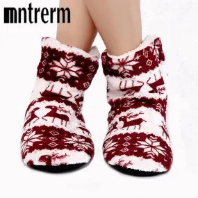 Mntrerm 2017 New Indoor Home Slippers Flannel Slippers Plush Home Slippers Couples Wooden Floor Slippers For Women Shoes woman