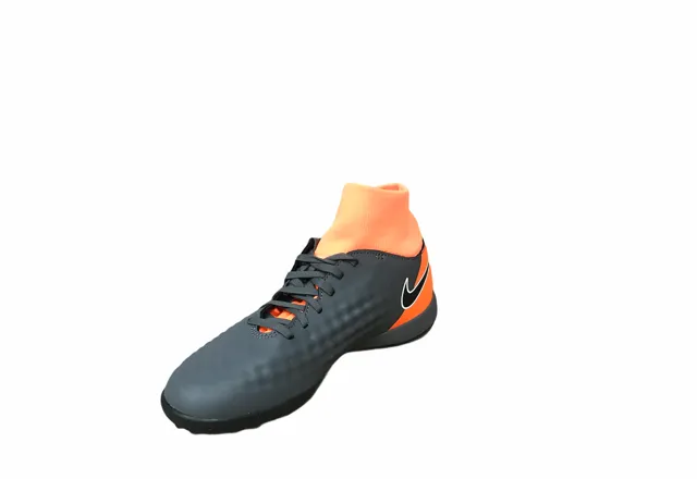 Nike boys' soccer shoe Obrax 2 Academy DF Tf AH7318 080 gray black orange