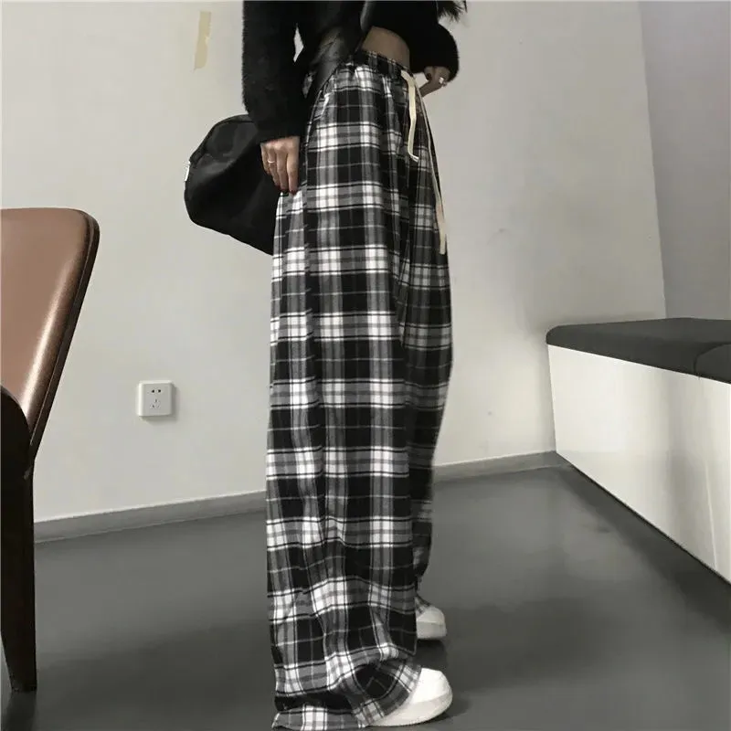 'Not Human' Black Trendy Grunge Baggy Loose Pants