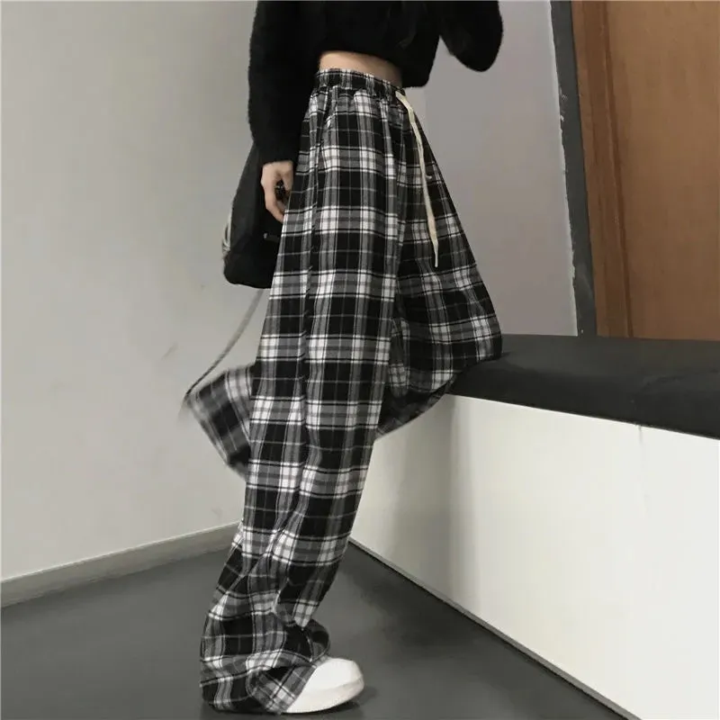 'Not Human' Black Trendy Grunge Baggy Loose Pants