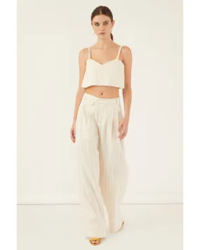 Palmer High Waist Stripe Trouser