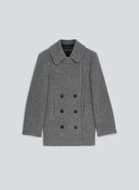 Peacoat brushed wool | grey