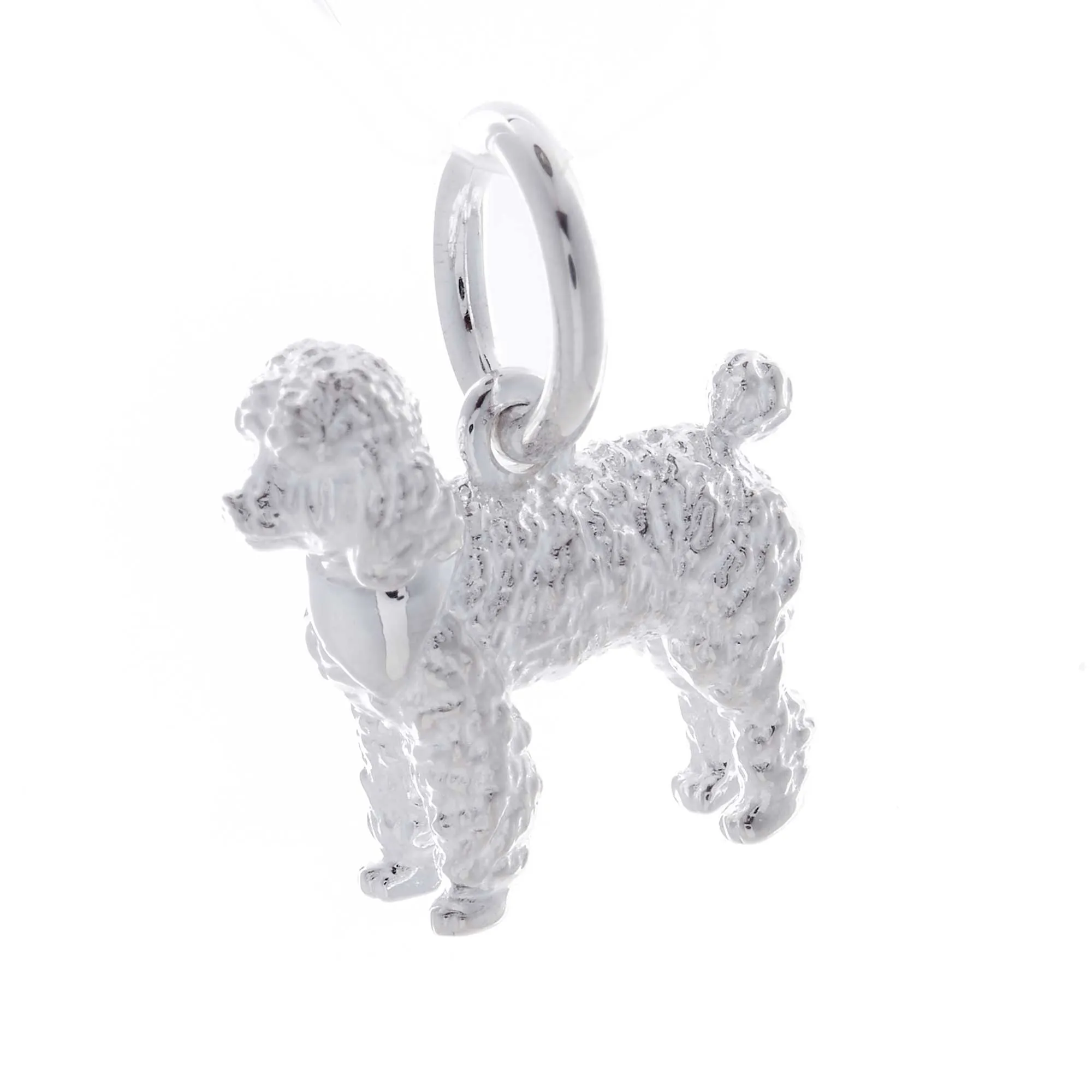 Poodle Silver Dog Charm