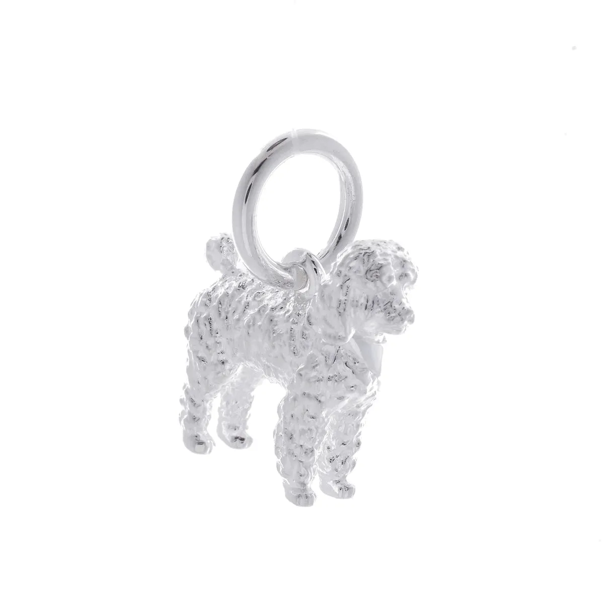 Poodle Silver Dog Charm