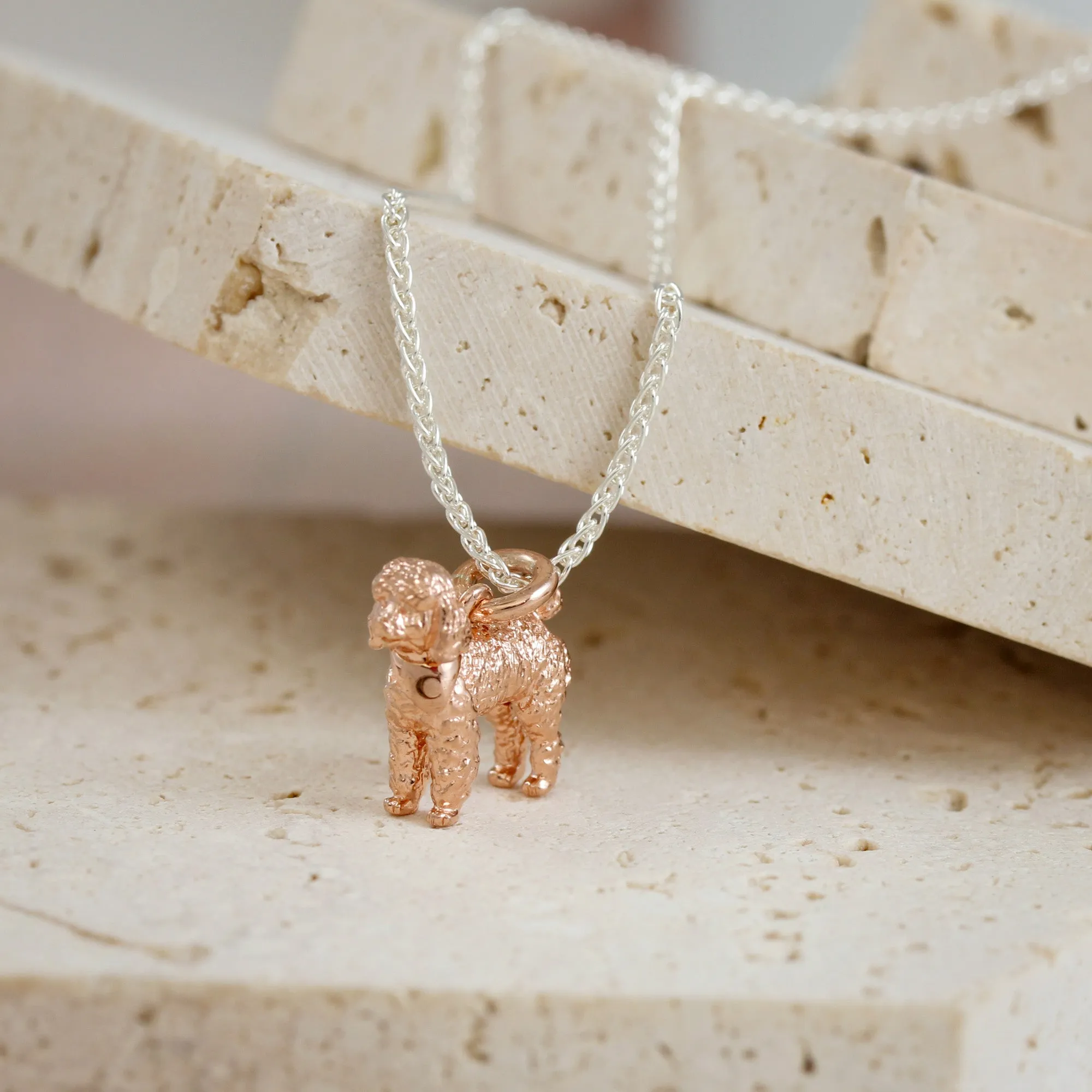 Poodle Silver Dog Charm