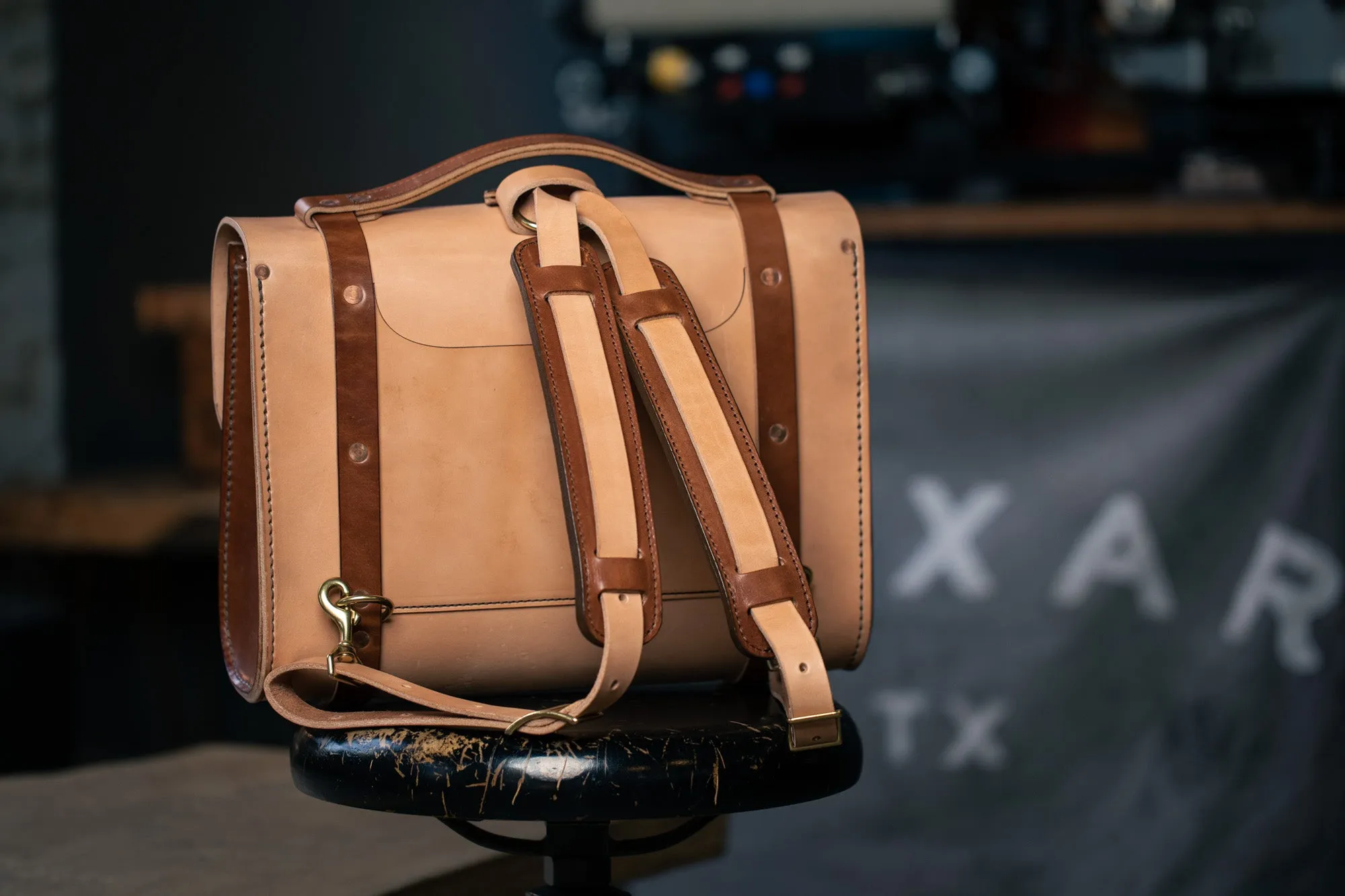 Porter Satchel // Russet   Buck Brown