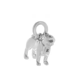 Pug Silver Dog Charm