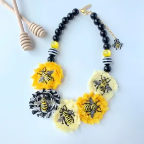 Queen Bee Bib Necklace