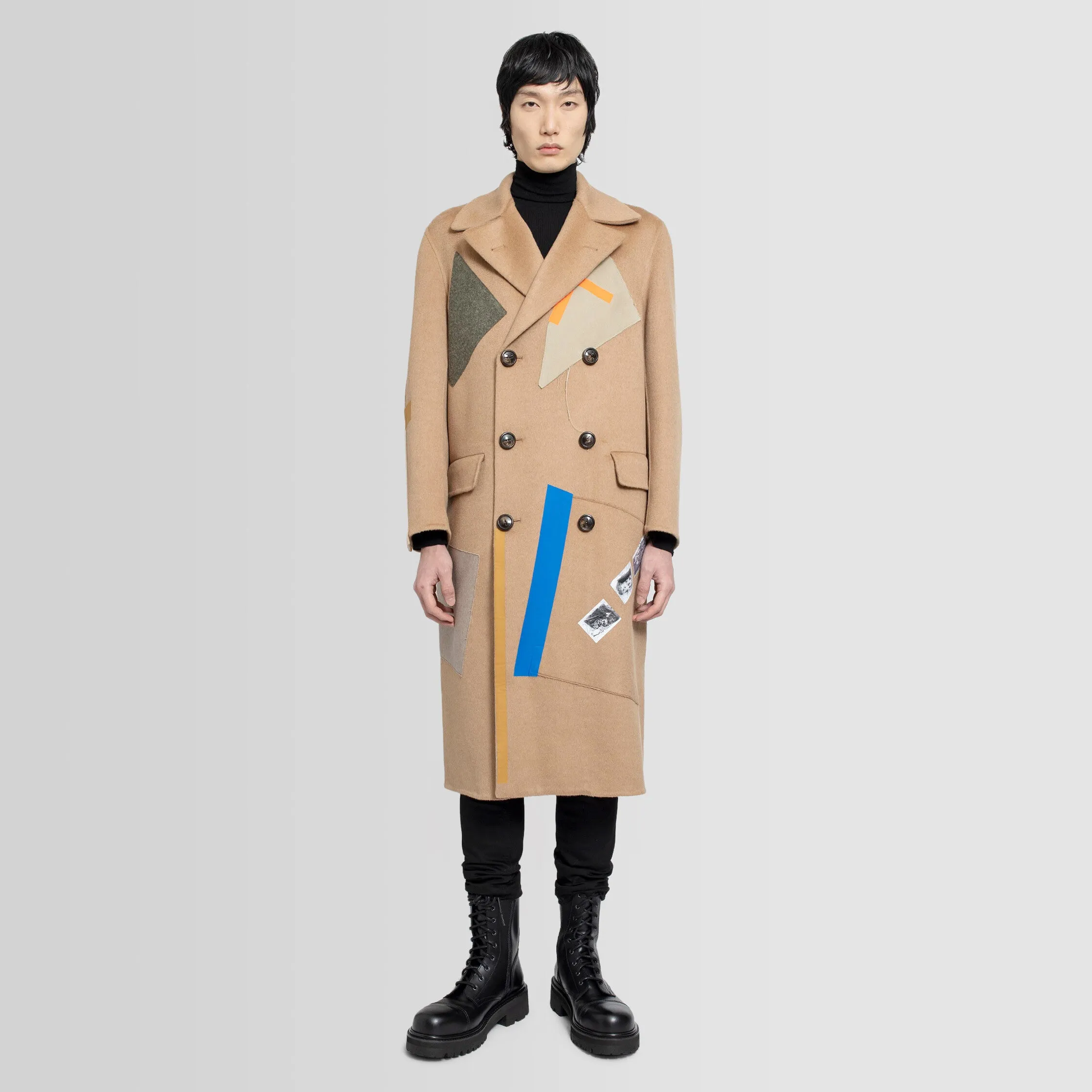 RAF SIMONS MAN BEIGE COATS