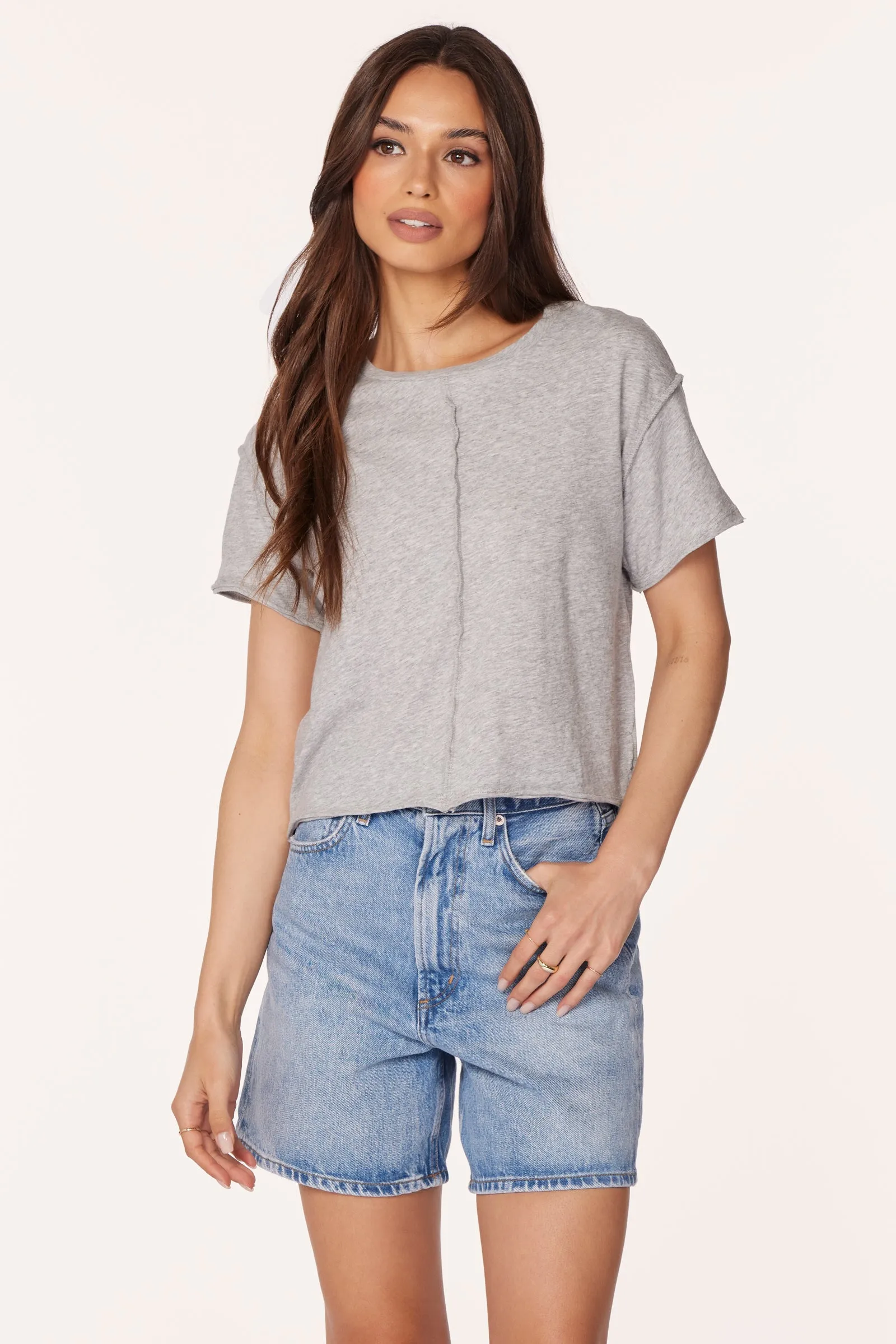 REVERSE SEAM BOXY TEE