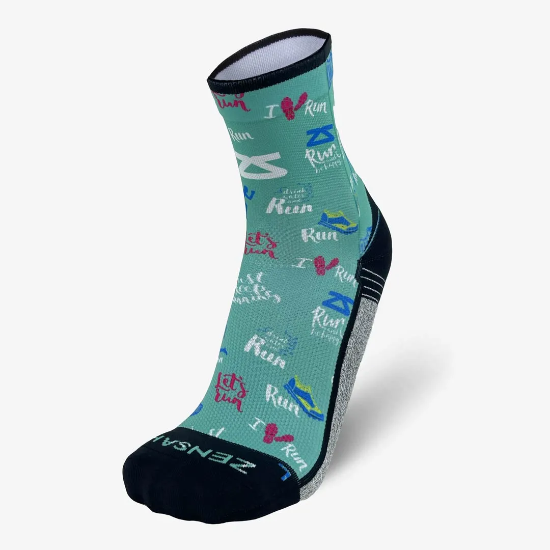 Running Motivation Socks (Mini-Crew)