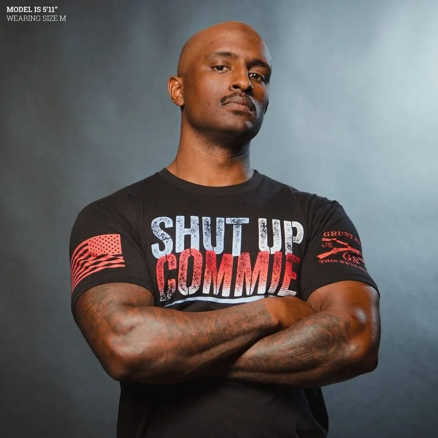 Shut Up Commie T-Shirt - Black