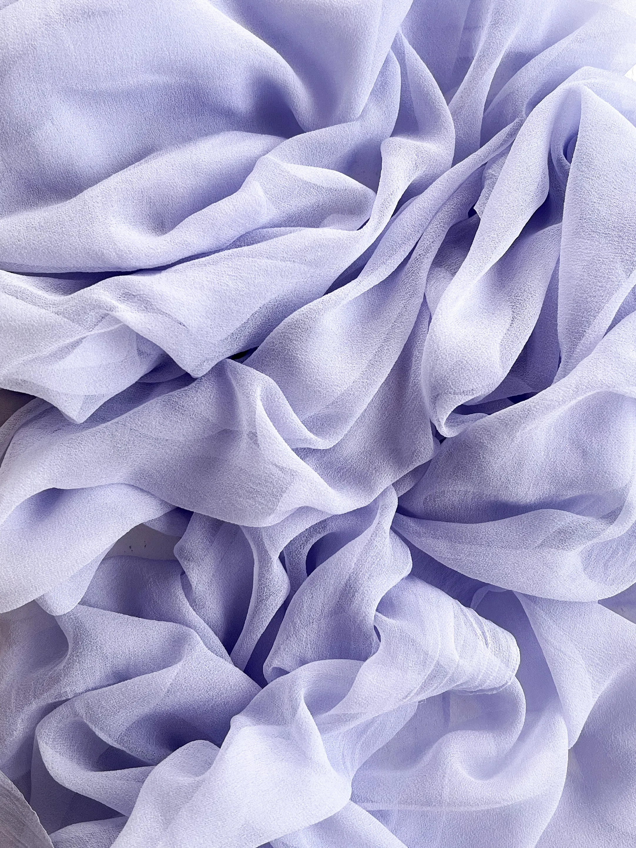 Silk Gossamer Textile in Periwinkle