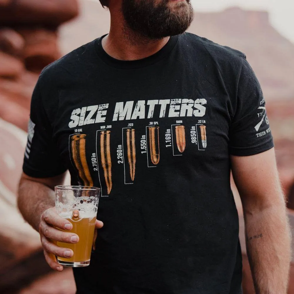 Size Matters T-Shirt - Black