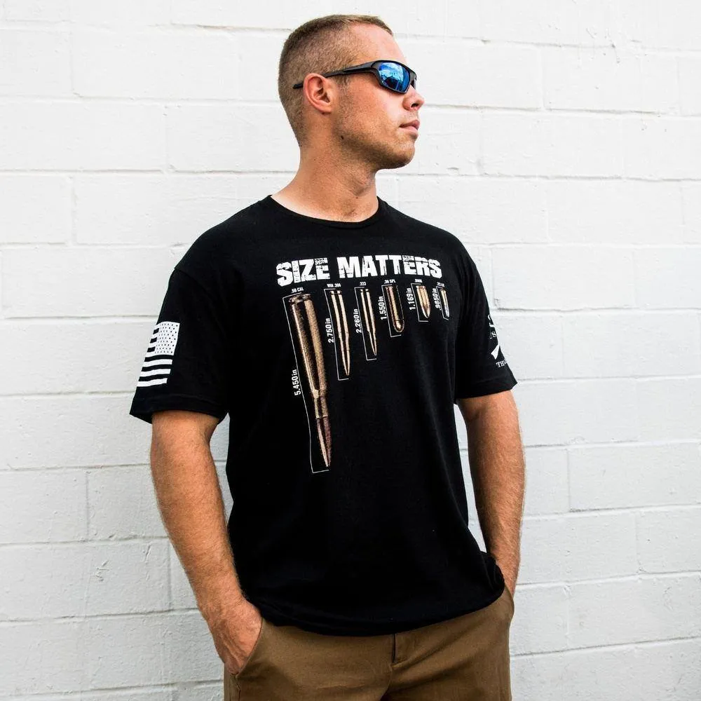 Size Matters T-Shirt - Black